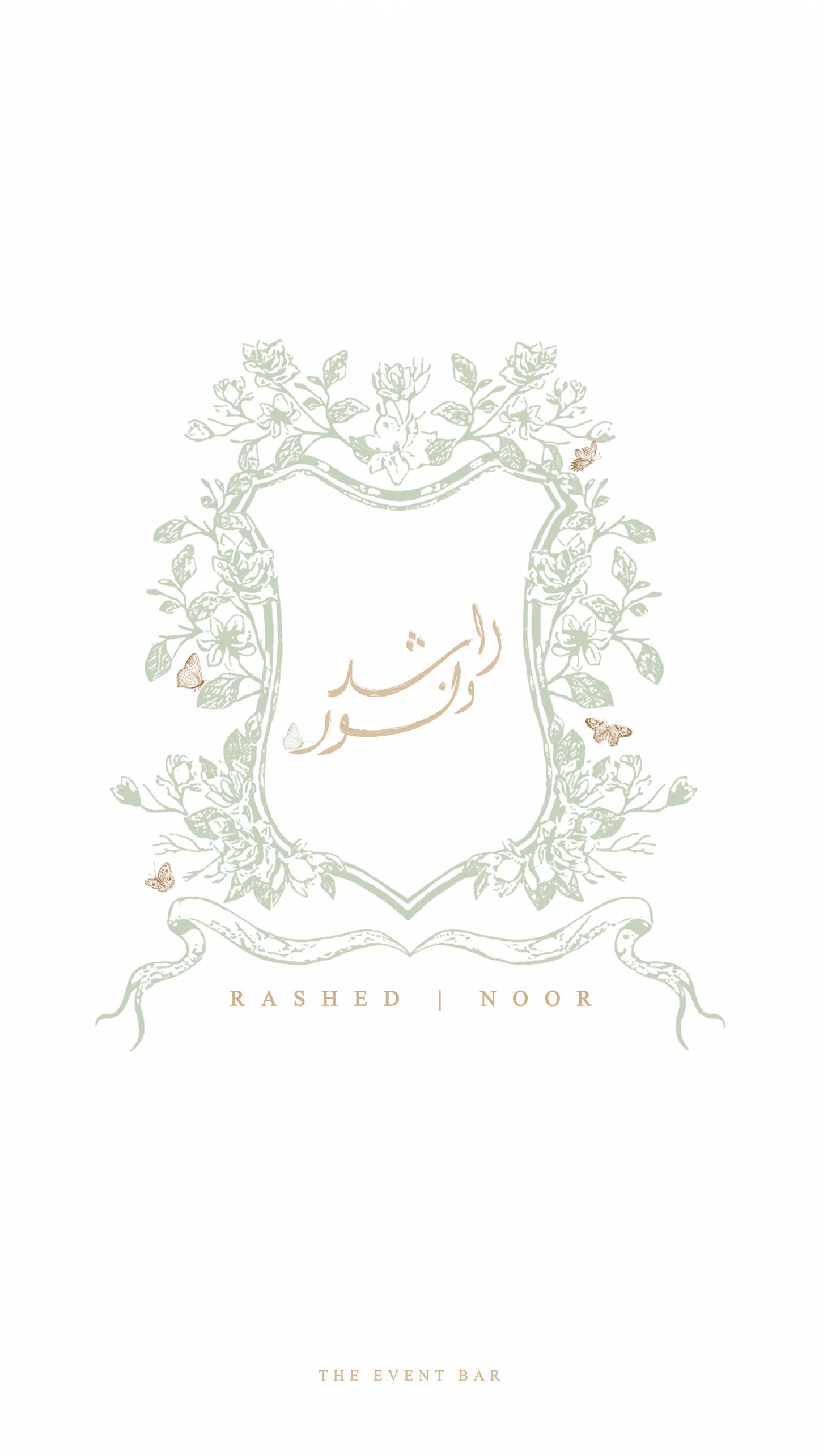 Sage frames (Initial & Name logo included)