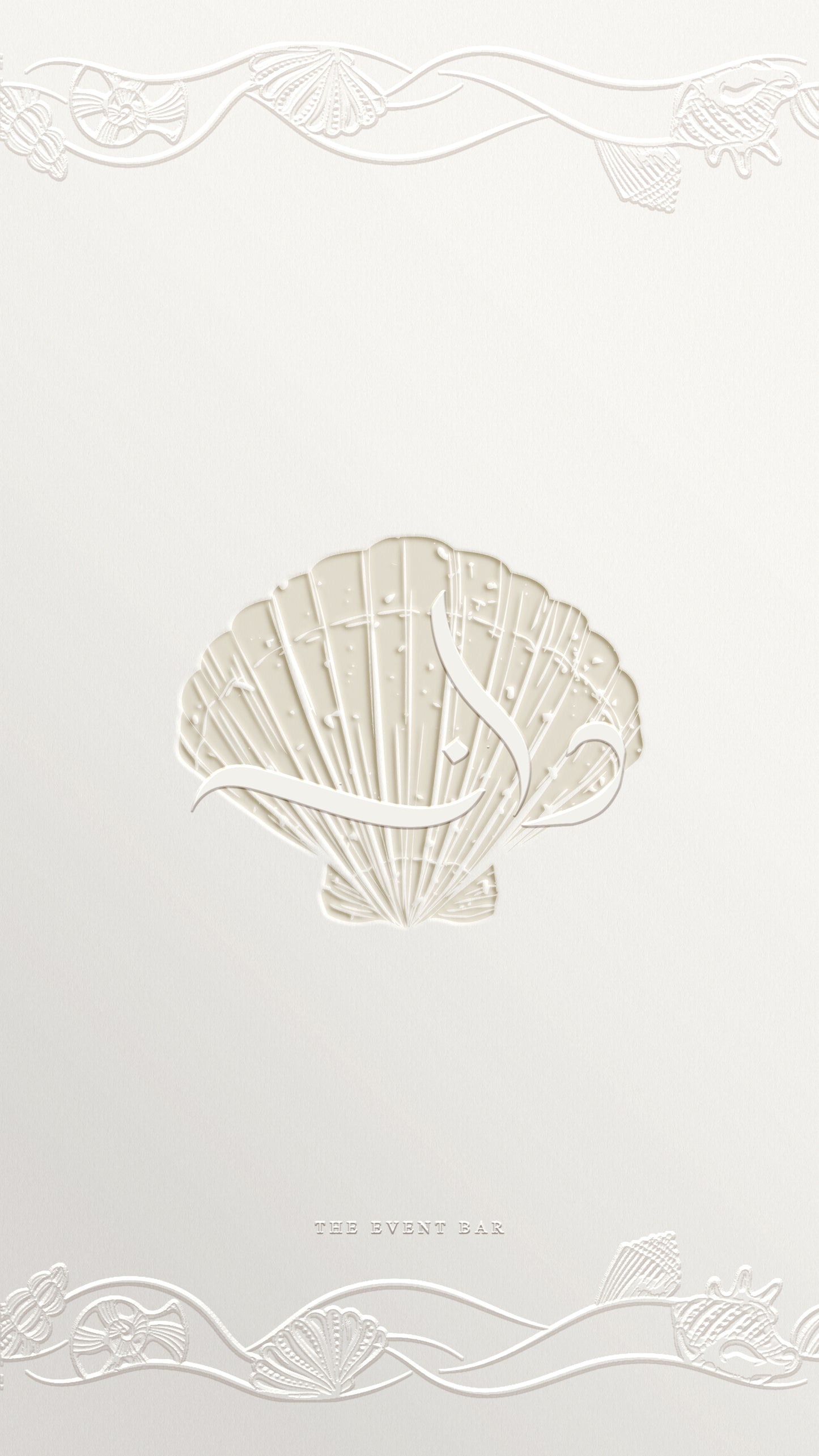 Letter pressed seashells