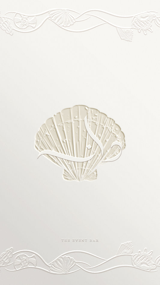 Letter pressed seashells